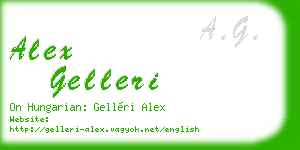 alex gelleri business card